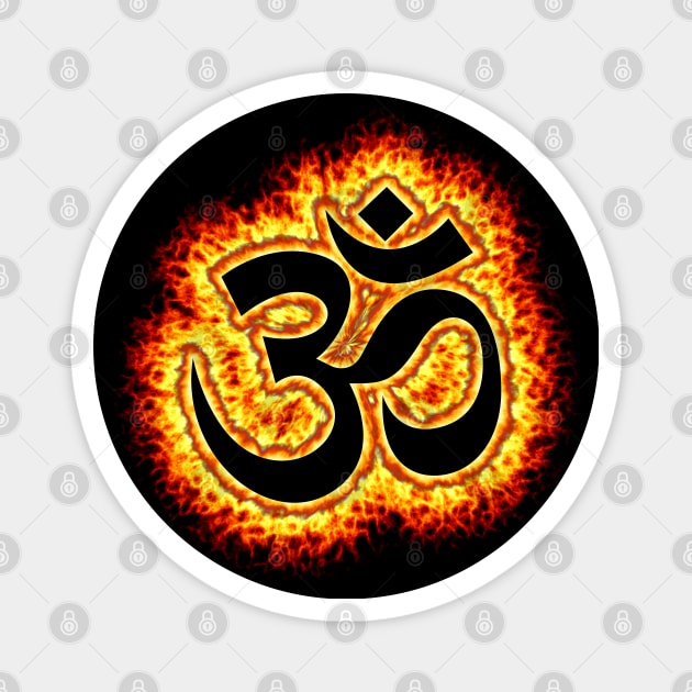 Om fire symbol Magnet by DrewskiDesignz